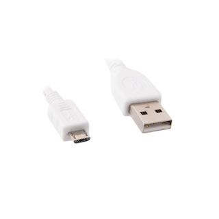 Кабель USB 2.0 Pro Gembird/Cablexpert CCP-mUSB2-AMBM-W-1M, AM/microBM 5P, 1м, экран, белый, пакет