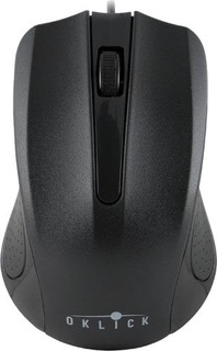 Мышь Oklick 225M черный оптическая (1200dpi) USB (3but)