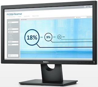 Монитор Dell 19.5" E2016H черный TN LED 5ms 16:9 матовая 250cd 170гр/160гр 1600x900 D-Sub DisplayPort HD READY