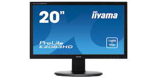 Монитор Iiyama 19.5" E2083HD-B1 черный TN+film LED 5ms 16:9 DVI матовая 1000:1 250cd 170гр/170гр 1600x900 D-Sub 4.4кг