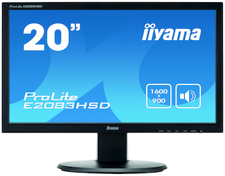 Монитор Iiyama 19.5" E2083HSD-B1 черный TN+film LED 5ms 16:9 DVI M/M матовая 1000:1 250cd 170гр/170гр 1600x900 D-Sub 4.4кг