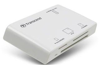 Устройство чтения карт памяти Transcend All in 1 Multi White USB 2.0 Support SDHC (TS-RDP8W)