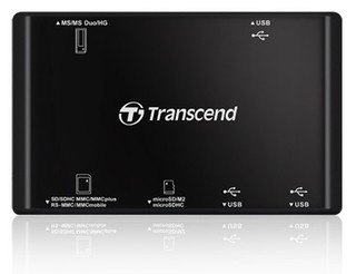 Устройство чтения карт памяти Transcend TS-RDP7K black USB 2.0 (TS-Card Rdr P7B)