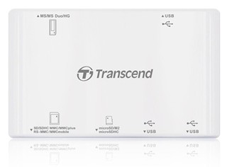 Устройство чтения карт памяти Transcend TS-RDP7W white USB 2.0 (TS-Card Rdr P7W)