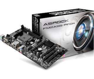 Материнская плата Asrock FM2A55 Pro+ Soc-FM2+ AMD A55 FCH 2xDDR3 ATX AC`97 6ch(5.1) GbLAN RAID RAID1 RAID5 RAID10+VGA+DVI