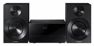 Микросистема Hi-Fi Samsung MM-J320 черный/серебристый 20Вт/CD/CDRW/FM/USB/BT