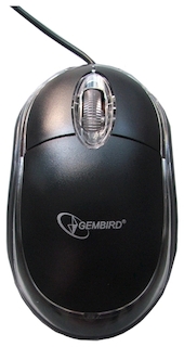Мышь Gembird MUSOPTI9 -900U, черный, USB, 1000DPI
