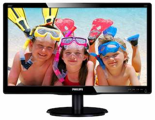 Монитор Philips 19.5" 200V4QSBR (00/01) черный MVA LED 20ms 16:9 DVI матовая 250cd 1920x1080 D-Sub FHD 2.72кг