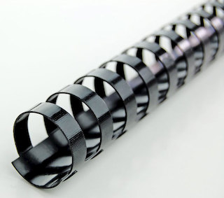 Пружины для переплета пластиковые GBC d=28мм-240лист черный (50шт) 4028183