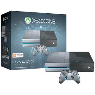 Игровая консоль Microsoft Xbox One KF6-00012 камуфляж/рисунок в комплекте: игра: Halo 5