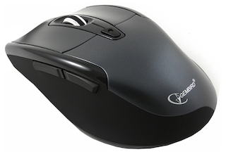 Беспроводная мышь Gembird MUSW-210,темно-серый, 5кн.+колесо-кнопка, 2.4ГГц, 1600DPI