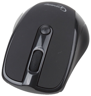 Беспроводная мышь Gembird MUSW-005, 2.4Ггц, мини-приемник, 3 кн.+колесо-кнопка