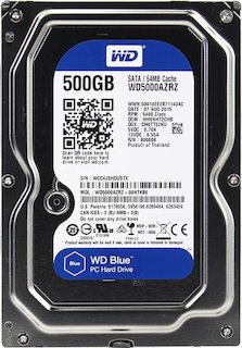 Жесткий диск WD Original SATA-III 500Gb WD5000LPCX Blue (5400rpm) 16Mb 2.5"
