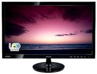 Монитор Asus 24" VS248HR черный TN+film LED 16:9 DVI HDMI матовая 250cd 1920x1080 D-Sub FHD