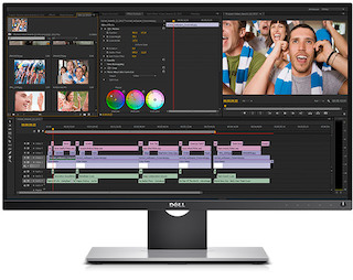 Монитор Dell 25" UP2516D черный IPS LED 16:9 HDMI матовая HAS Pivot 300cd 178гр/178гр 2560x1440 DisplayPort QHD USB