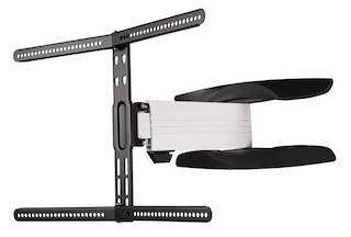 Кронштейн для телевизора Hama H-118634 черный/белый 32"-65" макс.40кг настенный поворотно-выдвижной и наклонный