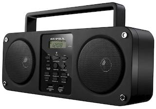 Аудиомагнитола Supra SUPRA BB-M102UB черный 6Вт/MP3/FM(dig)/USB/BT