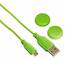 Зарядный кабель Hama SuperSoft зеленый (для: PlayStation 4) (00115472)