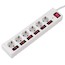 Сетевой удлинитель Hama Power Strip 1.4м (6 розеток) белый (121947)