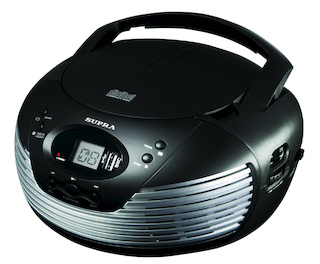 Аудиомагнитола Supra BB-CD120U черный/серебристый 2.4Вт/CD/CDRW/MP3/FM(an)/USB