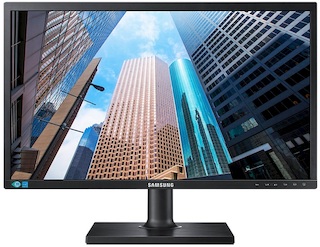 Монитор Samsung 24" S24E650DW черный PLS LED 16:10 DVI матовая HAS Pivot 250cd 178гр/178гр 1920x1200 D-Sub DisplayPort FHD USB 5.8кг