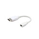 Переходник miniDisplayPort - DisplayPort, Cablexpert A-mDPF-DPM-001-W, 20F/20M, длина 16см, белый, пакет