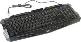 Клавиатура игровая Gembird KB-G11L, 3 различные подсветки, 10 доп. клавиш