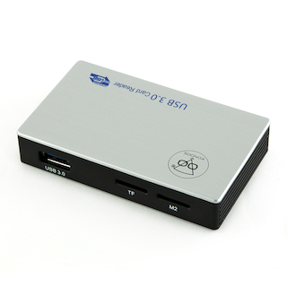 Картридер USB 3.0 Konoos UK-28, 6 разъемов для карт памяти (SD/MMC/MS/CF/XD/M2/TF)