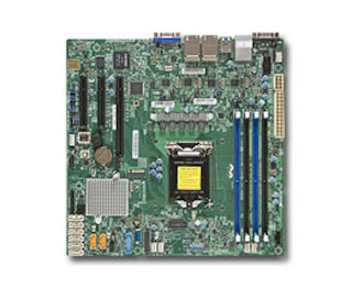 Материнская Плата SuperMicro MBD-X11SSH-LN4F-O Soc-1151 iC236 mATX 4xDDR4 8xSATA3 SATA RAID i210AT 4xGgbEth Ret