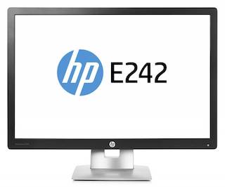 Монитор HP 24" E242e черный IPS LED 16:10 HDMI матовая HAS Pivot 250cd 178гр/178гр 1920x1200 D-Sub DisplayPort FHD USB 6.23кг