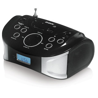 Аудиомагнитола BBK BS01 черный/серебристый 2.4Вт/MP3/FM(dig)/USB/BT/SD