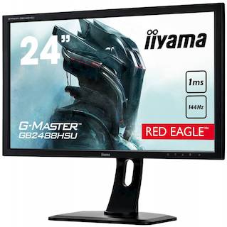 Монитор Iiyama 24" GB2488HSU-B2 черный TN+film LED 1ms 16:9 DVI HDMI M/M матовая HAS Pivot 350cd 170гр/160гр 1920x1080 DisplayPort FHD USB 5.6кг