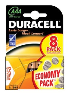 Батарея Duracell LR03-8BL Basic AAA 8шт