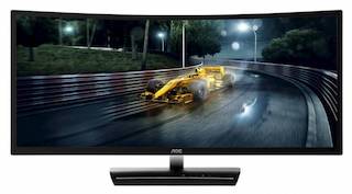Монитор AOC 35" C3583FQ/BS черный MVA LED 21:9 DVI HDMI M/M матовая 300cd 2560x1080 D-Sub DisplayPort FHD 11.6кг