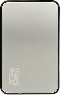 Внешний корпус для HDD/SSD AgeStar 31UB2A8C SATA пластик/алюминий серебристый 2.5"