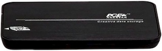 Внешний корпус для HDD/SSD AgeStar 31UB2A8C SATA пластик/алюминий черный 2.5"