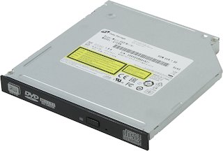 Оптический привод LG DVD RW SATA 8X INT SLIM BULK BLACK GTC0N