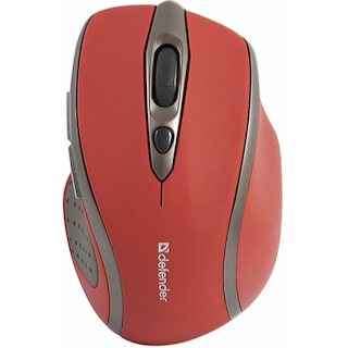 Беспроводная мышь Defender MM-675 Safari Red Wireless 800-1600dpi USB Optical (52676)