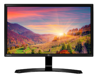 Монитор LG 23.8" 24MP58VQ-P черный IPS LED 16:9 DVI HDMI матовая 250cd 1920x1080 D-Sub FHD 3.2кг