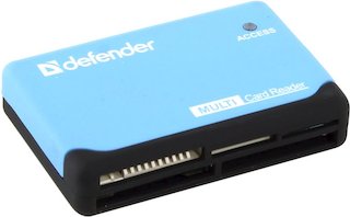 Кардридер DEFENDER ULTRA 83500  Универсальный картридер Ultra USB 2.0, 5 слотов