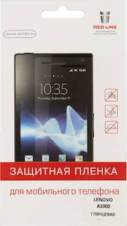 Защитная пленка для экрана Redline для Lenovo A1000 прозрачная 1шт. (УТ000007496)