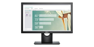 Монитор Dell 18.5" E1916He черный TN LED 5ms 16:9 DisplayPort Mat 600:1 200cd