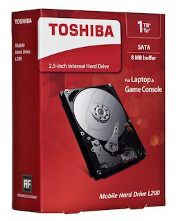 Жесткий диск Toshiba SATA-III 1Tb HDWJ110EZSTA L200 (5400rpm) 8Mb 2.5" Rtl
