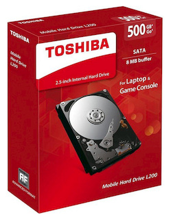 Жесткий диск Toshiba SATA-III 500Gb HDWJ105EZSTA L200 (5400rpm) 8Mb 2.5" Rtl