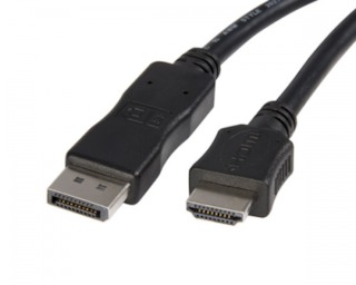Кабель DisplayPort-HDMI Gembird/Cablexpert CC-DP-HDMI-1M, 1м, 20M/19M, черный, экран, пакет