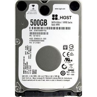 Жесткий диск HGST SATA-III 500Gb 1W10013 HTS545050B7E660 Travelstar Z5K500.B (5400rpm) 16Mb 2.5"