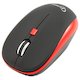 Беспроводная мышь Gembird MUSW-215R, soft touch, черн/красн, 3кн.+колесо-кнопка, 2.4ГГц, 1600 dpi