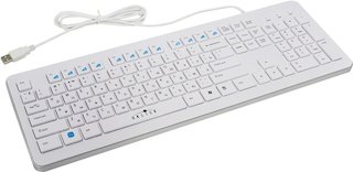 Клавиатура Oklick 540S белый USB Multimedia
