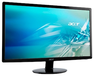 Монитор Acer 24" S240HLbid черный TN+film LED 5ms 16:9 DVI HDMI Mat 250cd