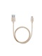 Кабель Deppa microUSB 1.2m алюминий/нейлон, 1.2м, золотой (DEP-72191)
